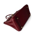 Birkin 25 Rouge Grenat Togo Gold Plated X Stamp - Image 13