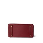 Birkin 25 Rouge Grenat Togo Gold Plated X Stamp - Image 5