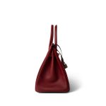 Birkin 30 Rouge Grenat Epsom Palladium Plated D Stamp - Image 2