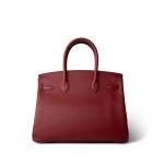 Birkin 30 Rouge Grenat Epsom Palladium Plated D Stamp - Image 5