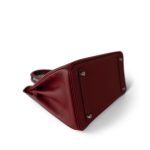 Birkin 30 Rouge Grenat Epsom Palladium Plated D Stamp - Image 6