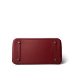 Birkin 30 Rouge Grenat Epsom Palladium Plated D Stamp - Image 7