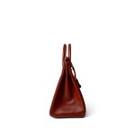 Birkin 32 Brique Box Calfskin Gold Plated B Square Stamp - Image 4