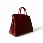 Birkin 35 Rouge Box Calfskin Gold Plated G Square Stamp - Image 4