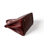 Birkin 35 Rouge Box Calfskin Gold Plated G Square Stamp - Image 11