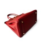 Hermes Birkin 30 Rouge Casaque (red) Togo Leather Gold Plated Hardware - Image 5