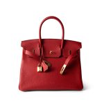 Hermes Birkin 30 Rouge Casaque (red) Togo Leather Gold Plated Hardware - Image 7