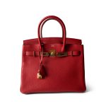 Hermes Birkin 30 Rouge Casaque (red) Togo Leather Gold Plated Hardware - Image 8