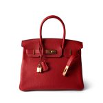 Hermes Birkin 30 Rouge Casaque (red) Togo Leather Gold Plated Hardware - Image 10
