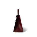 Kelly 28 Rouge H Box Calfskin Gold Plated Y Circle Stamp - Image 5