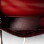 Kelly 28 Rouge H Box Calfskin Gold Plated Y Circle Stamp - Image 12