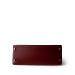 Kelly 28 Rouge H Box Calfskin Gold Plated Y Circle Stamp - Image 7
