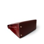 Kelly 28 Rouge H Box Calfskin Gold Plated Y Circle Stamp - Image 9
