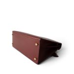 Kelly 28 Rouge H Box Calfskin Gold Plated Y Circle Stamp - Image 10