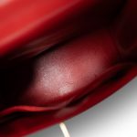 Kelly 28 Sellier Red (Rouge) Box Calfskin Gold Plated T Circle Stamp - Image 9