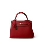 Kelly Sellier 25 Rouge Casaque Epsom Gold Plated A Stamp