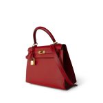 Kelly Sellier 25 Rouge Casaque Epsom Gold Plated A Stamp - Image 10