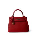 Kelly Sellier 25 Rouge Casaque Epsom Gold Plated A Stamp - Image 14