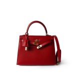 Kelly Sellier 25 Rouge Casaque Epsom Gold Plated A Stamp - Image 12