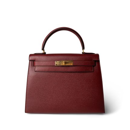 Kelly Sellier 28 Rouge Courchevel Gold Plated (X) Stamp