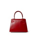 Mini Kelly Sellier 20 Rouge Box Calfskin Gold Plated U Circle Stamp - Image 2