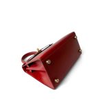 Mini Kelly Sellier 20 Rouge Box Calfskin Gold Plated U Circle Stamp - Image 6