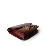 Vintage Constance 23 Rouge H Box Calfskin Enamel / Gold Plated L Circle Stamp - Image 6
