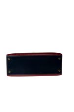 Vintage Kelly 28 Box Rouge H, Rouge Vif and Bleu Marine with Gold Hardware - Image 6