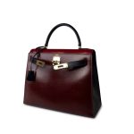 Vintage Kelly 28 Box Rouge H, Rouge Vif and Bleu Marine with Gold Hardware - Image 16
