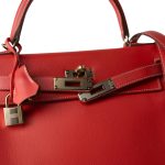 Kelly 28 Rose Jaipur Epsom Gold Plated P Square Stamp - Image 16