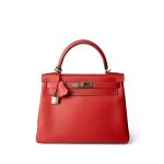 Kelly 28 Rose Jaipur Epsom Gold Plated P Square Stamp - Image 4