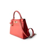 Kelly 28 Rose Jaipur Epsom Gold Plated P Square Stamp - Image 12