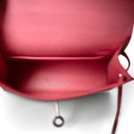 Mini Kelly Sellier Rose d’Ete Chevre Palladium Plated D Stamp - Image 11