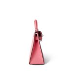 Mini Kelly Sellier Rose d’Ete Chevre Palladium Plated D Stamp - Image 3