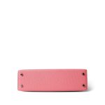 Mini Kelly Sellier Rose d’Ete Chevre Palladium Plated D Stamp - Image 6
