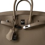 Birkin 25 Trench Togo Palladium Plated U Stamp - Image 8