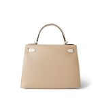 Kelly 28 Sellier Trench / Craie Epsom Palladium Plated C Stamp - Image 2