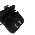 Vintage Constance 23 Black Box Calfskin Gold Plated H Circle Stamp - Image 15