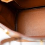 Vintage Hermes HAC 32 Gold Courchevel Gold Hardware C Square Stamp - Image 17