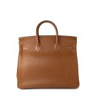 Vintage Hermes HAC 32 Gold Courchevel Gold Hardware C Square Stamp - Image 5