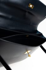 Vintage Hermes Kelly 38 Depeches Dark Navy Briefcase - Image 15