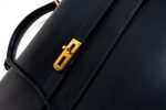 Vintage Hermes Kelly 38 Depeches Dark Navy Briefcase - Image 4