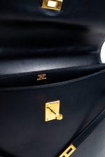 Vintage Hermes Kelly 38 Depeches Dark Navy Briefcase - Image 8