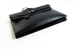 Vintage Hermes Kelly 38 Depeches Dark Navy Briefcase - Image 11