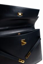 Vintage Hermes Kelly 38 Depeches Dark Navy Briefcase - Image 18