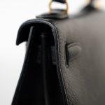 Vintage Kelly 28 Black Ardennes Leather Gold Plated Hardware Z Stamp - Image 20