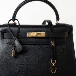 Vintage Kelly 28 Black Ardennes Leather Gold Plated Hardware Z Stamp - Image 21