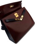 Vintage Kelly 28 Box Rouge H, Rouge Vif and Bleu Marine with Gold Hardware - Image 17