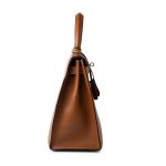 Vintage Kelly 28 Gold Courchevel Leather Gold Plated Hardware V Stamp - Image 32
