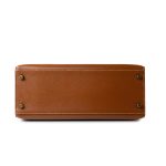 Vintage Kelly 28 Gold Courchevel Leather Gold Plated Hardware V Stamp - Image 19